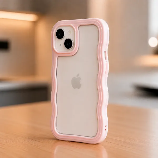 Baby_Pink_Clear_Case_with_Anti-Drop_Technology_&_Double_Layers