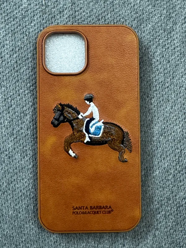 Brown_Leather-Look_Embroidered_Phone_Case_For_Smartphones