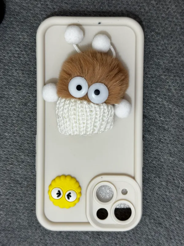 Cream_3D_Cartoon_Character_Phone_Case