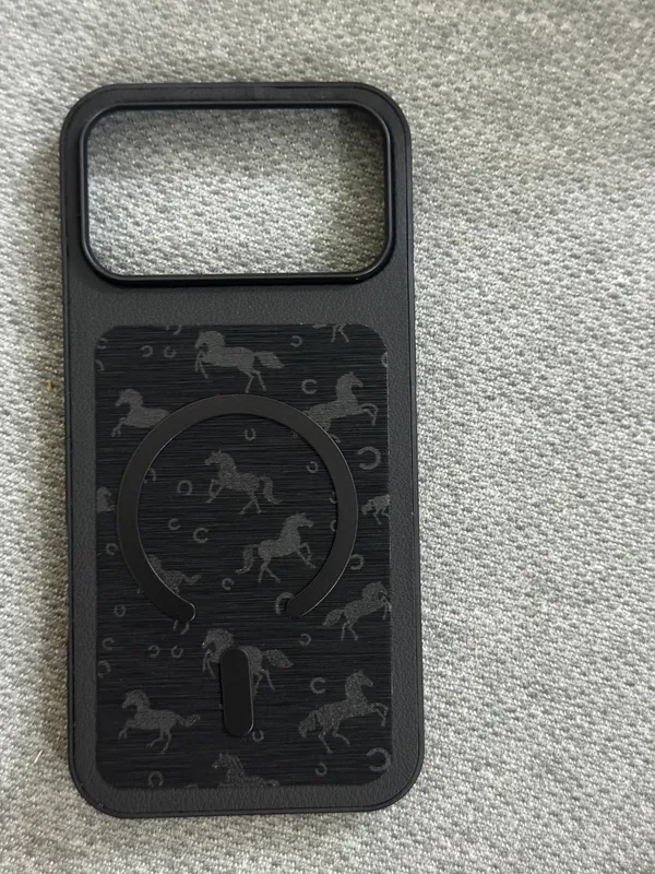 Black_Horse_Pattern_Magnetic_Ring_Phone_Case
