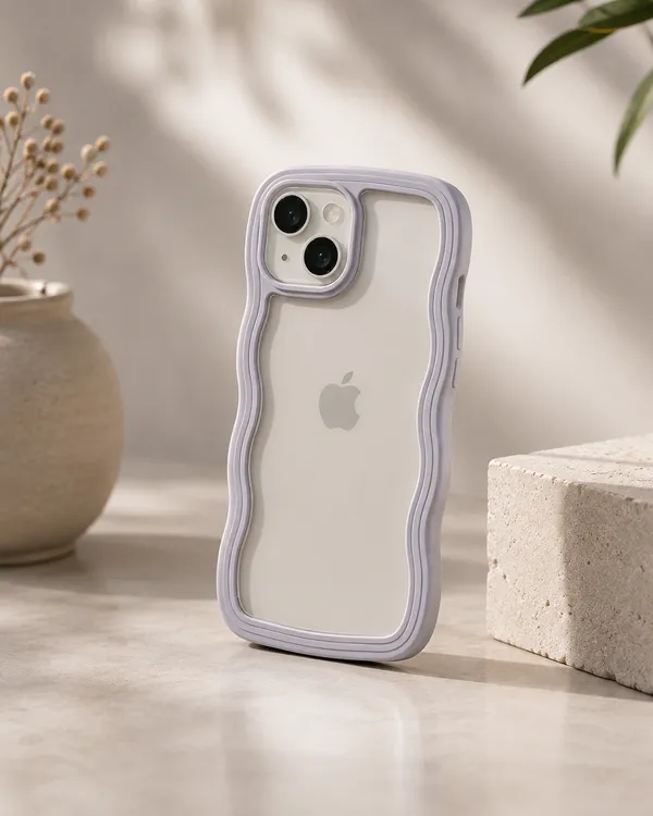 Curly_Lavender_Clear_Case_with_Anti-Drop_Technology