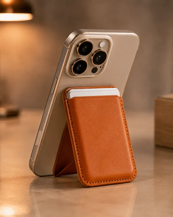 Orange_Leather_Magsafe_iWallet_with_Stand_for_iPhone