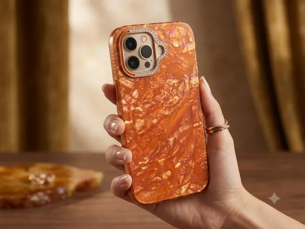 Orange_Marble_Sleek_Case_with_Bumper_Camera_Protection