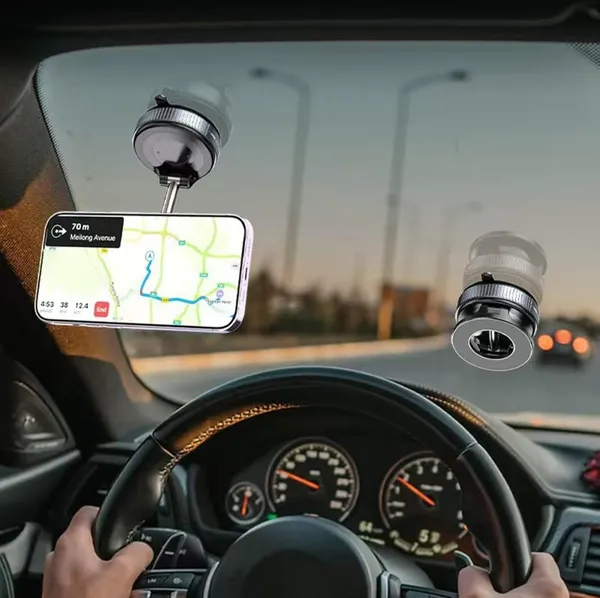 Black_ABS_Plastic,_Zinc_Alloy_Joint,_Neodymium_Magnets,_Vacuum_TPU_/_Silicone_Suction_Cup_Pad_Car_Electronics_&_Accessories_/_Phone_Mount_For_Drivers,_GPS_Users,_Rideshare_&_Taxi_Drivers