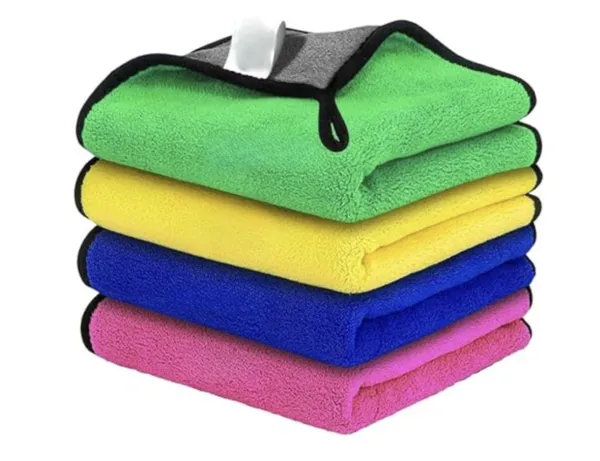 500_GSM_Microfiber_40x60_Multicolor_Cleaning_Cloth_Set