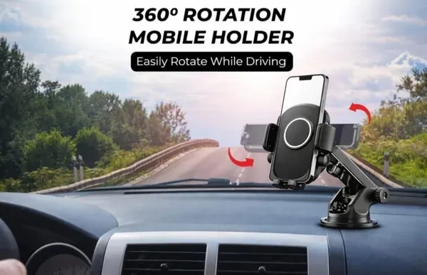 Black_ABS_Plastic_Shell,_Metal_Springs,_Rubberized_Anti-Scratch_Silicone_Padding_Car_Electronics_&_Accessories_/_Phone_Mount_For_Drivers,_Tech_Enthusiasts,_Daily_Commuters