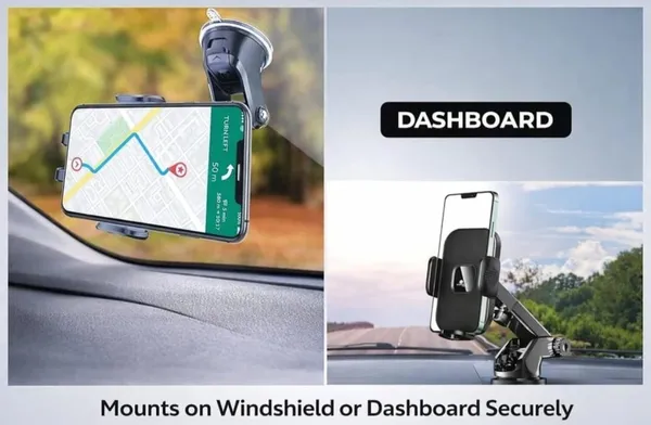 Black_ABS_Plastic_Shell,_Metal_Springs,_Rubberized_Anti-Scratch_Silicone_Padding_Car_Electronics_&_Accessories_/_Phone_Mount_For_Drivers,_Tech_Enthusiasts,_Daily_Commuters