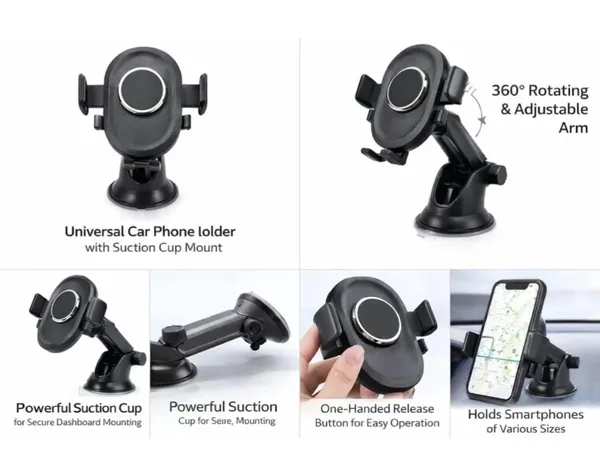 Black_ABS_Plastic_Shell,_Metal_Springs,_Rubberized_Anti-Scratch_Silicone_Padding_Car_Electronics_&_Accessories_/_Phone_Mount_For_Drivers,_Tech_Enthusiasts,_Daily_Commuters