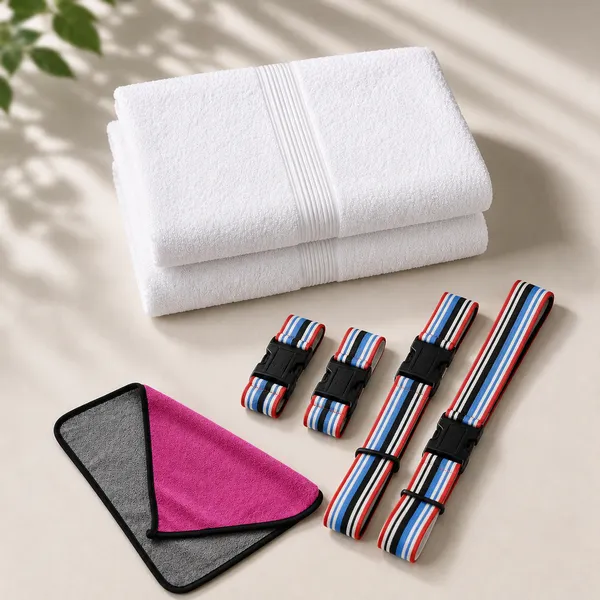 Car_Seat_towel_Striped_Adjustable_Travel_Straps_Set_With_500_GSM_Microfiber_Cloth