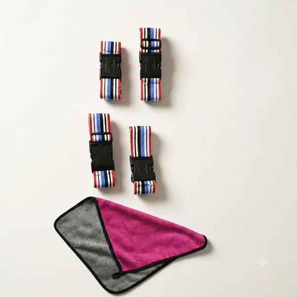 Car_Seat_towel_Striped_Adjustable_Travel_Straps_Set_With_500_GSM_Microfiber_Cloth