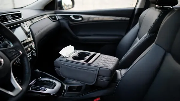 Black_PU_Leather_/_Quilted_Polyester_Fabric,_EPE_Foam_Padding,_ABS_Plastic_Cup_Holder_Inserts,_Non-Slip_Backing_Netting_Car_Interior_Accessories_/_Storage_&_Organizer_For_Car_Owners,_Families,_Commuters_Needing_Cabin_Storage