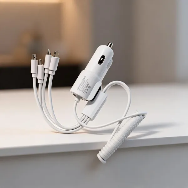White_Fire-Retardant_Polycarbonate_(PC)_+_ABS_Shell,_TPE_Cable_Jacket,_Pure_Copper_Wiring,_Metal_Alloy_Contacts_Car_Electronics_/_Mobile_Charger_For_Drivers,_Tech_Users,_Travelers,_Multi-Device_Users