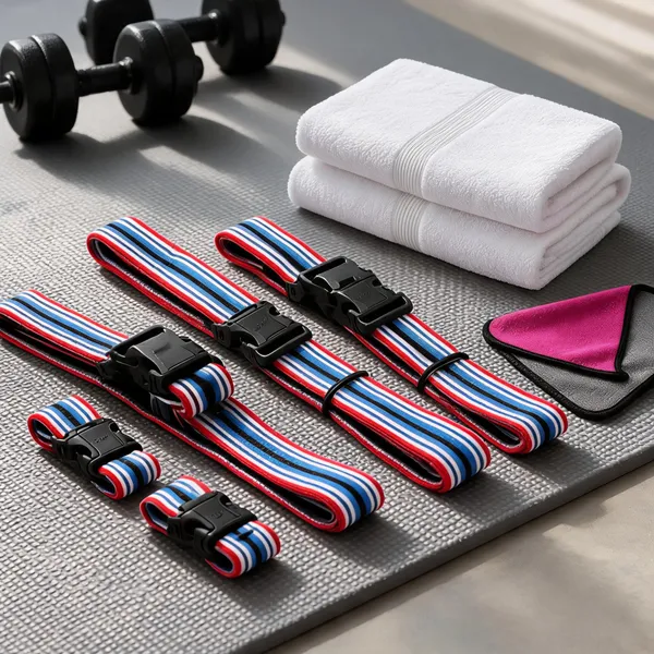 Pink_100%_Natural_Latex_/_Thermoplastic_Elastomer_(TPE)_Bands,_80%_Cotton_/_20%_Polyester_Towel_Fitness_&_Sports_Equipment_/_Workout_Gear_For_Gym-Goers,_Fitness_Enthusiasts,_Home_Workout_Users