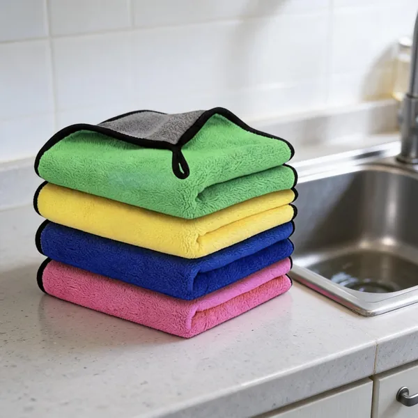 Multicolor_500_GSM_Microfiber_Cloth_(80%_Polyester,_20%_Polyamide)_Home_&_Car_Cleaning_/_Microfiber_Cloths_For_Auto_Detailers,_Home_Cleaners,_Kitchen_&_Glass_Wiping