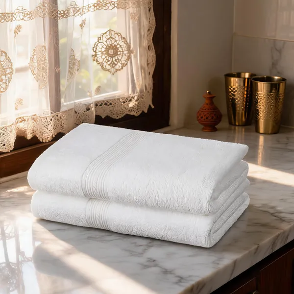 White_700_GSM_100%_Ring-Spun_Terry_Cotton_Toweling_Car_Accessories_&_Bath_Linens_/_Seat_Towel_For_Car_Owners,_Beachgoers,_Gym_Users,_Home_Bath_Use