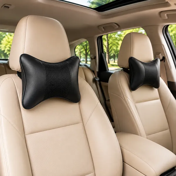 Black_Ergonomic_Memory_Foam_Core,_Washable_Breathable_Mesh_/_Velour_Cover,_Elastic_Strap_Car_Interior_Accessories_/_Neck_Pillow_For_Drivers,_Long-Distance_Commuters,_Car_Owners_Seeking_Neck_Support