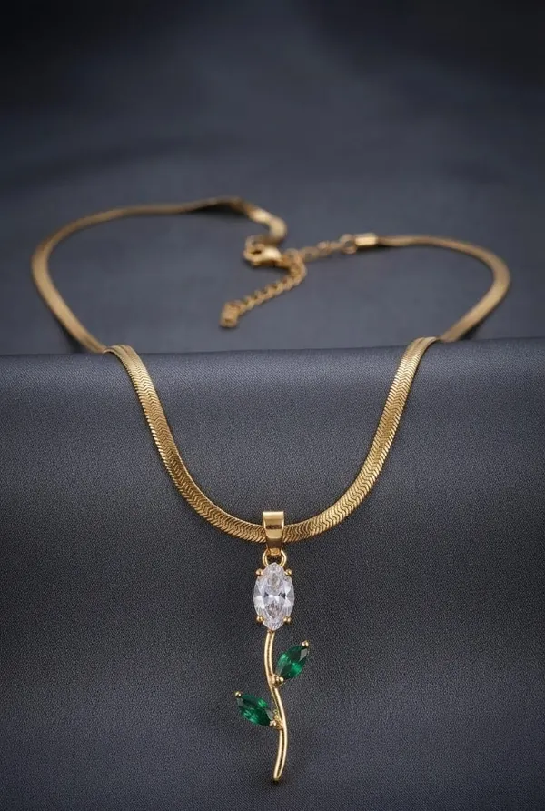 Gold_Tone_Floral_Pendant_Necklace_for_Women