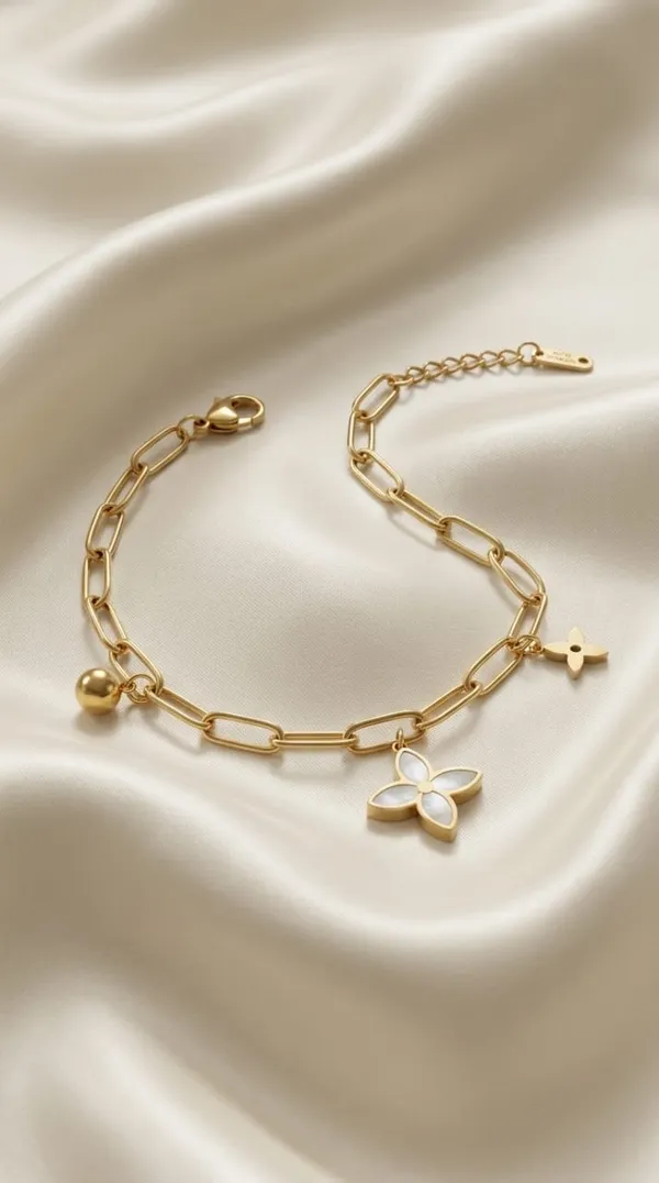 Gold_Tone_Butterfly_Charm_Bracelet_for_Women