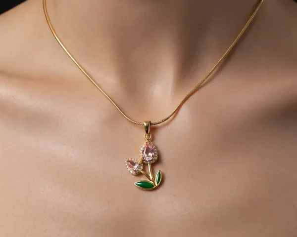 Gold_Tone_Floral_Pendant_Necklace_for_Women