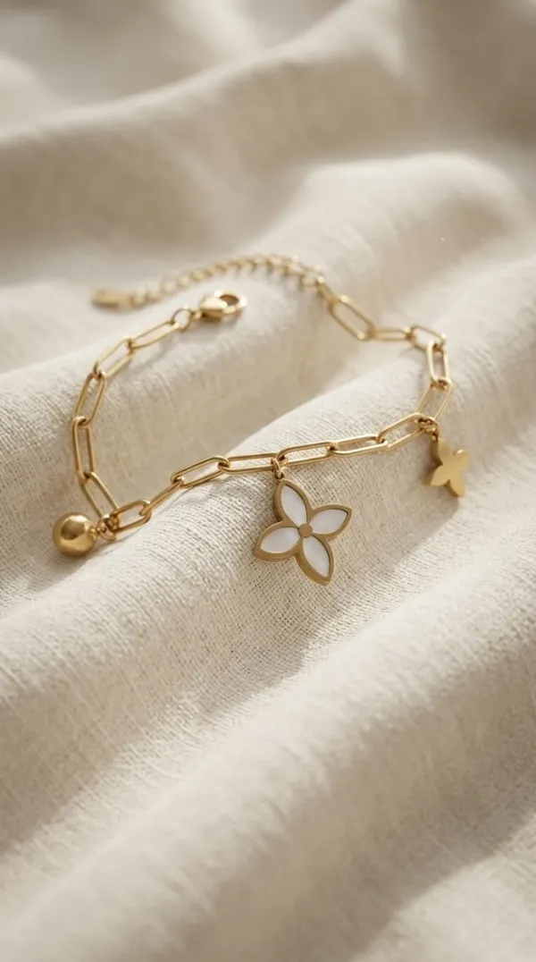 Gold_Tone_Butterfly_Charm_Bracelet_for_Women