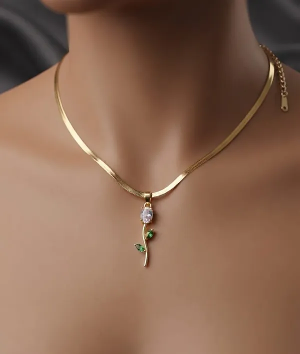 Gold_Tone_Floral_Pendant_Necklace_for_Women