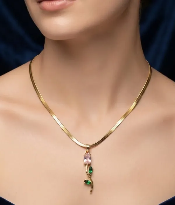Gold_Tone_Leaf_Pendant_Necklace_for_Women
