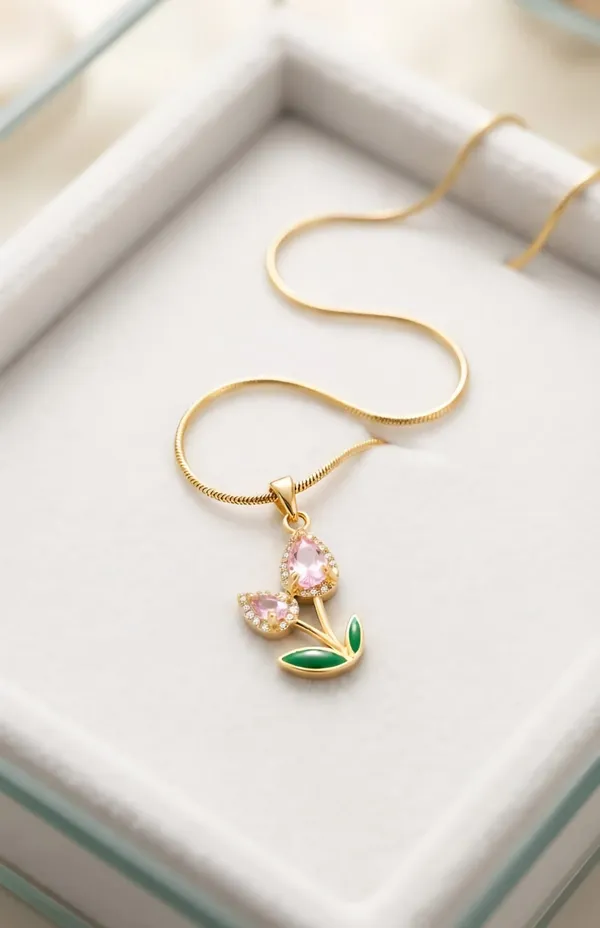 Gold_Tone_Floral_Pendant_Necklace_for_Women
