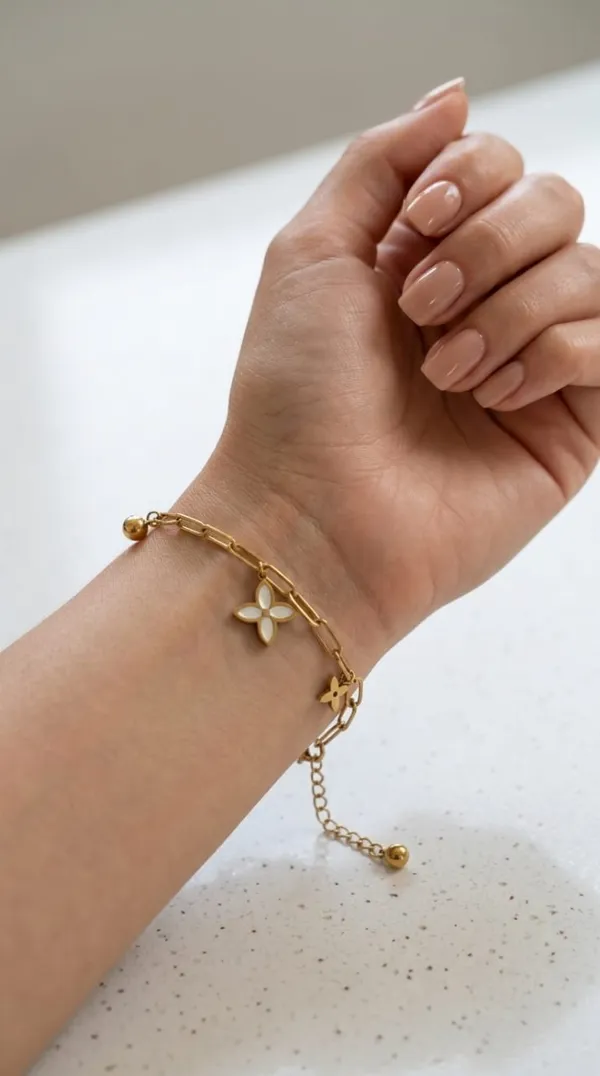 Gold_Tone_Butterfly_Charm_Bracelet_for_Women