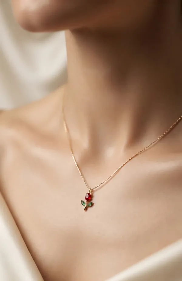 Gold_Tone_Floral_Pendant_Necklace_for_Women