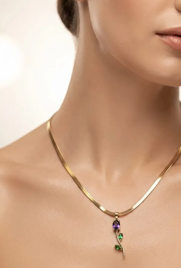 Gold_Tone_Stone_Pendant_Necklace_for_Women