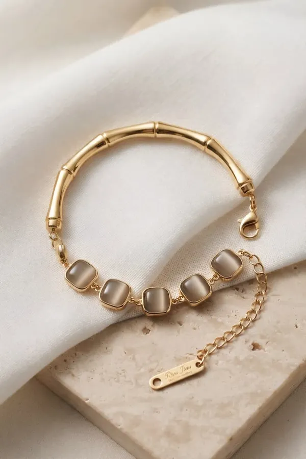 Gold_Tone_Segmented_Bracelet_for_Women