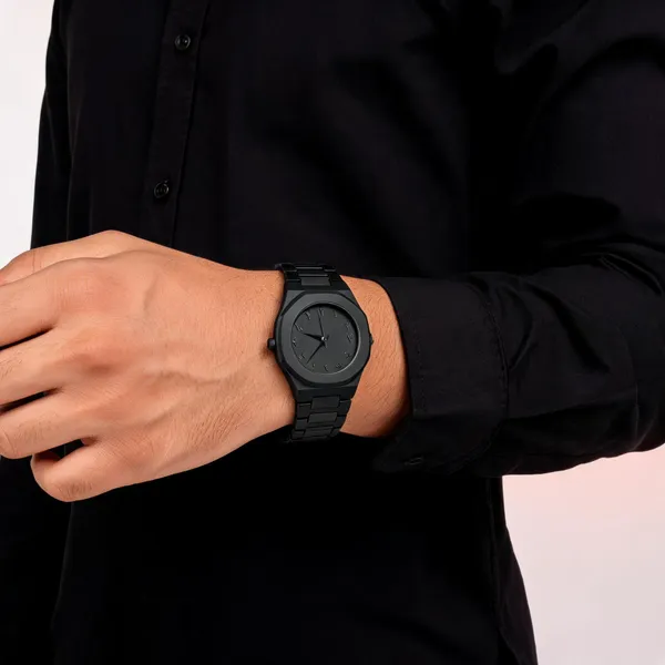 Black_Stainless_Steel_Link_Bracelet_Analog_Watch_For_Men