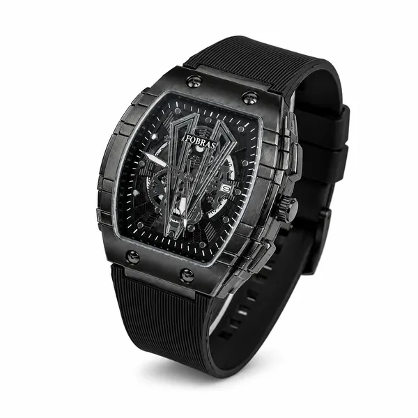Fobras_Black_Skeleton_Dial_Analog_Watch