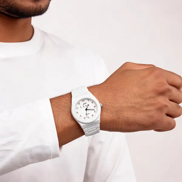 White_Alloy_Arabic_Numeral_Analog_Watch_For_Men