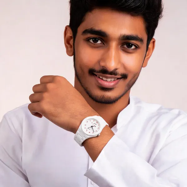 White_Alloy_Arabic_Numeral_Analog_Watch_For_Men