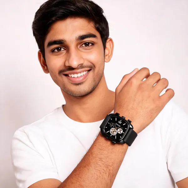 Black_Silicon_Chronograph_Watch_For_Men
