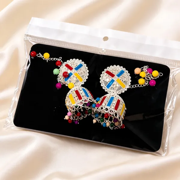 Multicolor_Brass_Jhumka_Earrings_For_Women