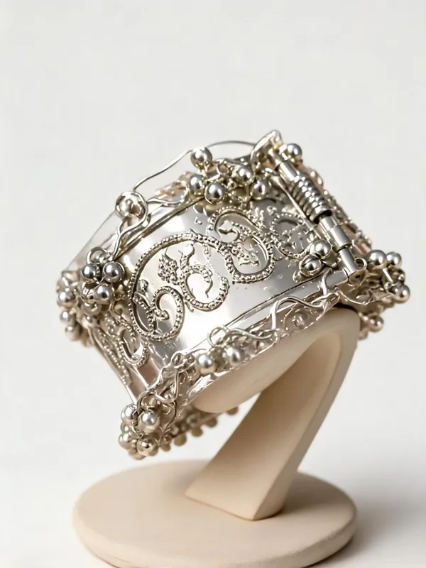 Silver_Brass_Ornate_Cuff_Bracelet_For_Women