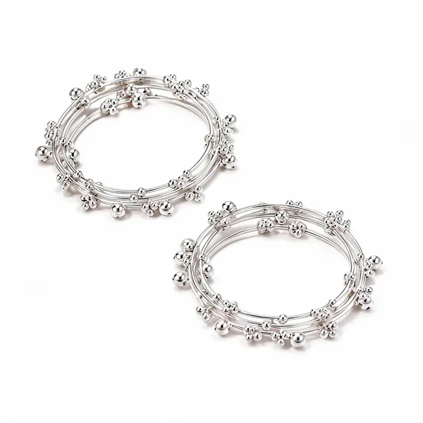Silver_Brass_Beaded_Bangle_Set_For_Women