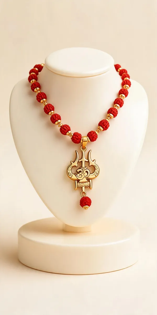 Red_Gold_Brass_Beaded_Pendant_Necklace_For_Women