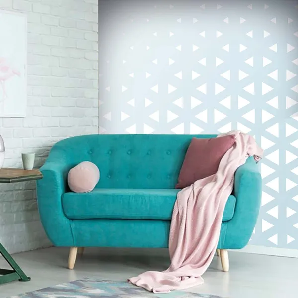 Blue_Geometric_Pattern_Wall_Wallpaper