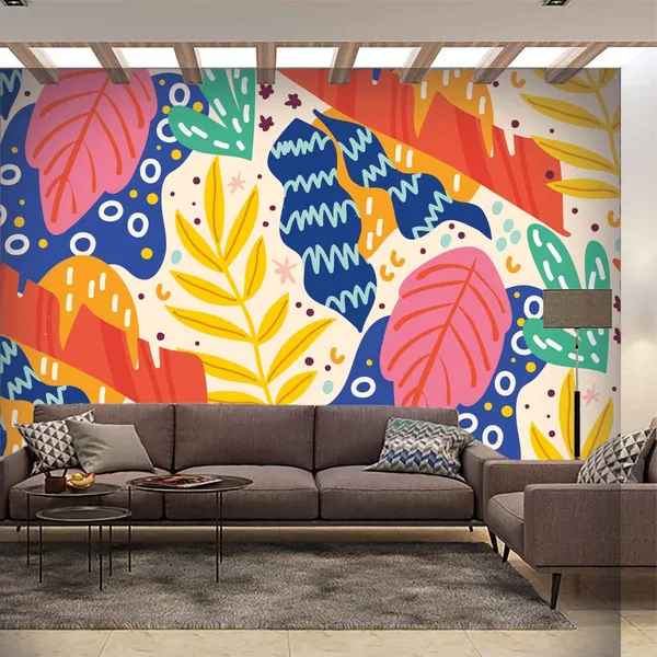 Abstract_Botanical_Print_Wall_Mural
