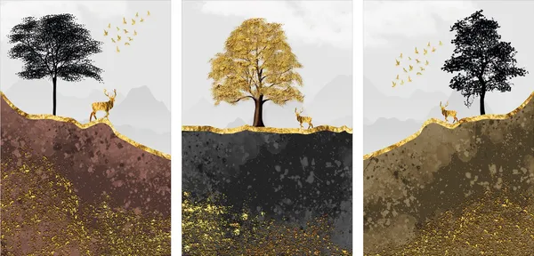 Nature_Tree_Triptych_Framed_Wall_Art_Set