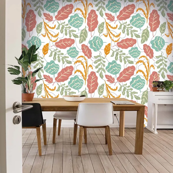 Botanical_Floral_Print_Wall_Wallpaper