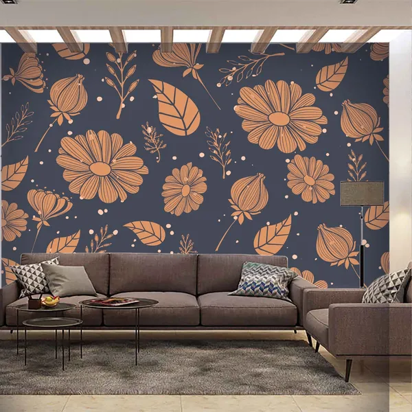 Navy_Floral_Pattern_Decorative_Wallpaper