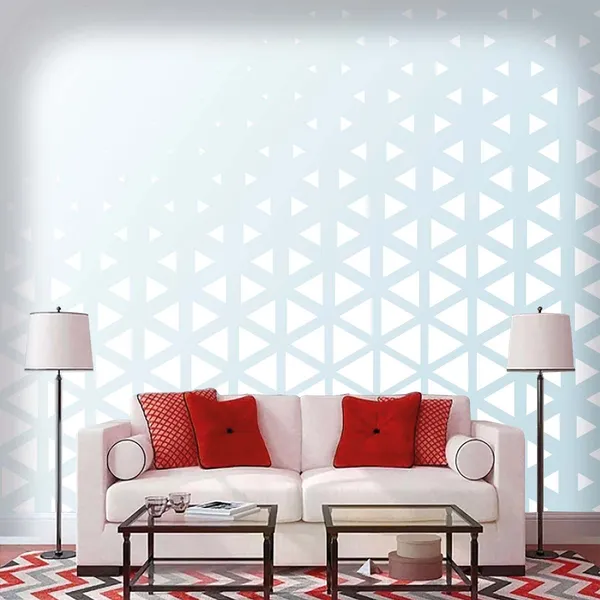 Blue_Geometric_Pattern_Wall_Wallpaper