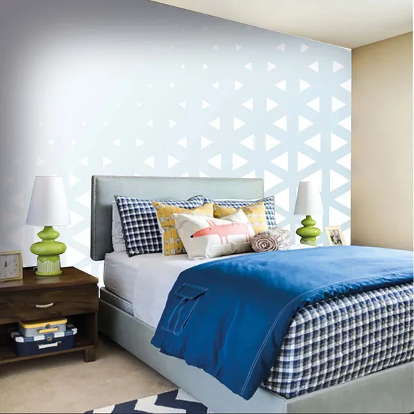 Blue_Geometric_Pattern_Wall_Wallpaper
