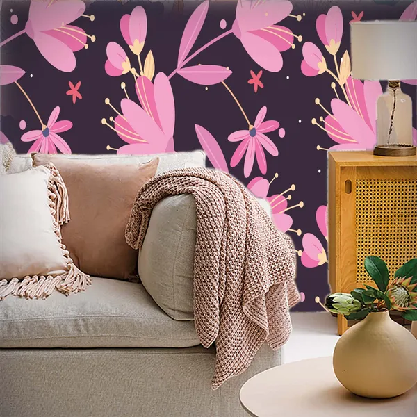 Dark_Floral_Botanical_Print_Decorative_Wallpaper