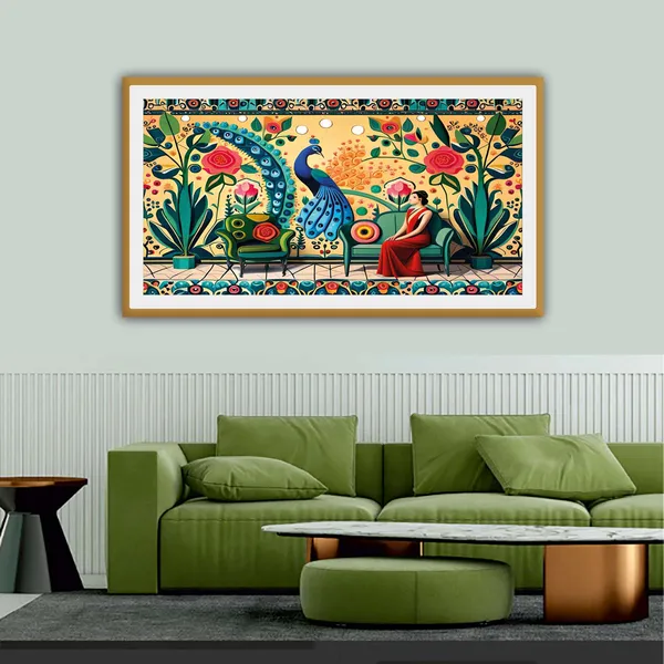 Framed_Traditional_Peacock_Wall_Art