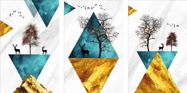 Abstract_Geometric_Framed_Wall_Art_Set